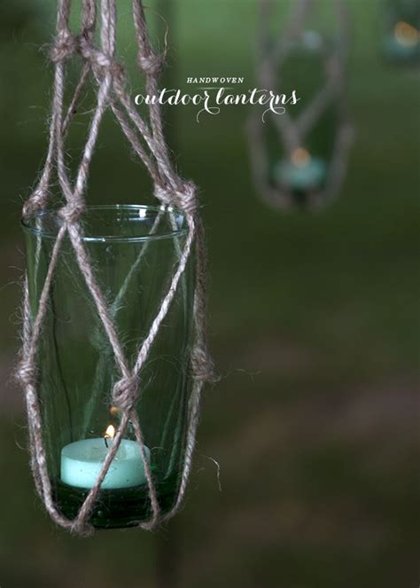 Handwoven Outdoor Lanterns | Outdoor lanterns, Diy lanterns, Cool diy projects