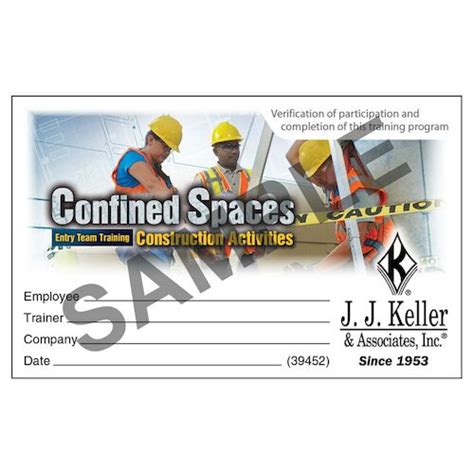 Confined Spaces: Entry Team Training - Construction Activities - Wallet ...