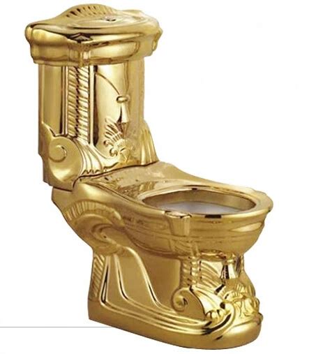 ZJS106 Art sanitary toilet toilet titanium color gold gilded color-in ...