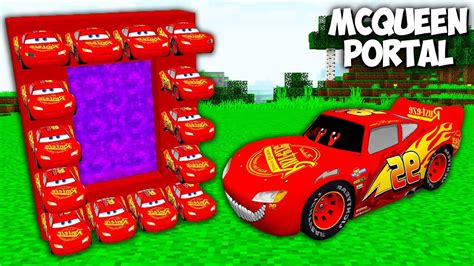 WHAT IF YOU BUILD LIGHTNING MCQUEEN PORTAL in MINECRAFT - Gameplay Video - YouTube