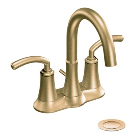 MOEN 2-Handle High-Arc Bathroom Faucet in Brushed Bronze Finish | The ...