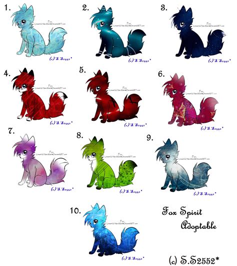 Fox Spirit Adoptable :OPEN: by ShootingStar2552 on deviantART