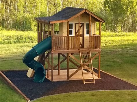 2 story wooden playhouse plans