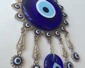 Items similar to Evil eye wall hanging - nazar boncuk - evil eye wall ...