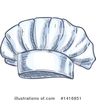 Chef Hat Clipart #1223106 - Illustration by Vector Tradition SM