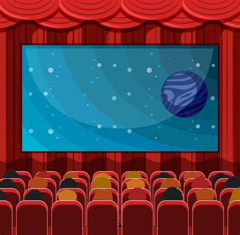 Una escena de un cine | Vector Premium