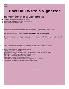 How Do I Write a Vignette? | The house on mango street, Writing ...