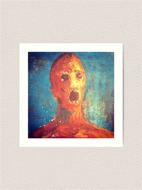 "The Anguished man cursed painting" Art Print for Sale by Geempah | Redbubble