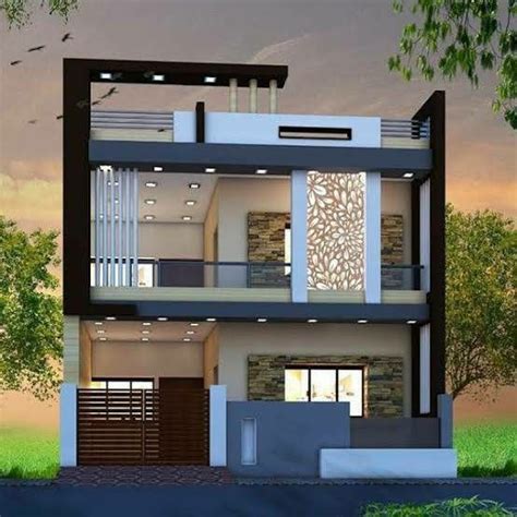 Front Wall Design in Indian House