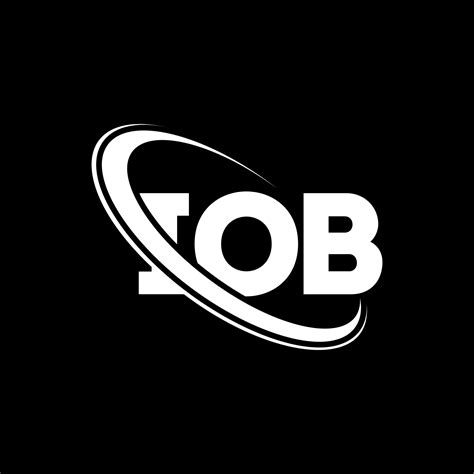 IOB logo. IOB letter. IOB letter logo design. Initials IOB logo linked with circle and uppercase ...