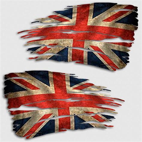 Tattered British Flag Decal | Distressed Union Jack Britain Sticker
