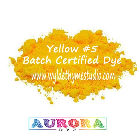 Yellow 5 FD&C Dye – Wylde Thyme Studio