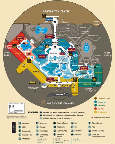 Gaylord Palms Resort and Spa Map