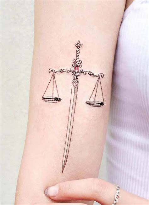 62 Elegant Libra Tattoos with Meaning