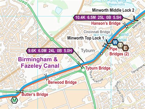 Birmingham & Fazeley Canal Maps – Waterway Routes