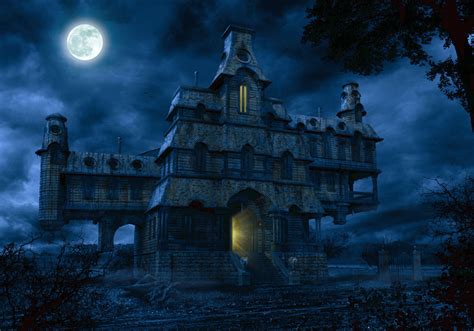 spooky castle - Google Search | Horror house, Haunted house, Ghost house