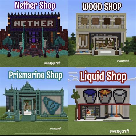 Minecraft Modern Shop Ideas