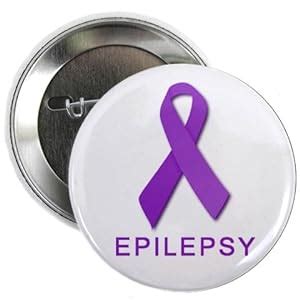 Amazon.com: EPILEPSY Awareness Purple Ribbon 2.25 inch Pinback Button ...