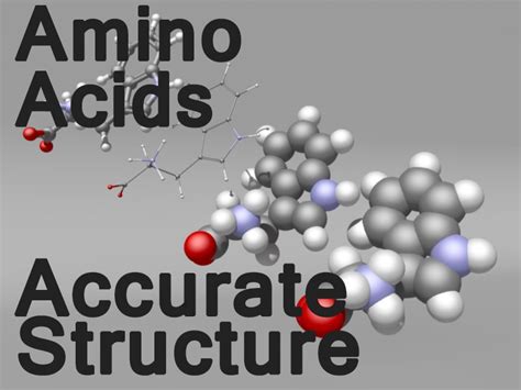 amino acids 3d obj