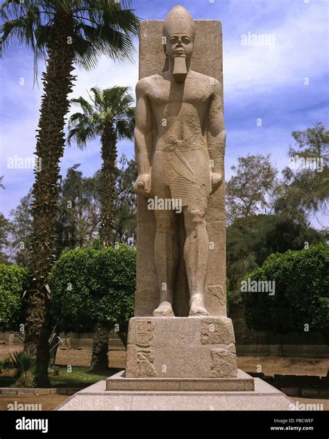 Colossal statue of Ramses II -13th century BC, Ruins of Memphis, Egypt, Africa Stock Photo - Alamy