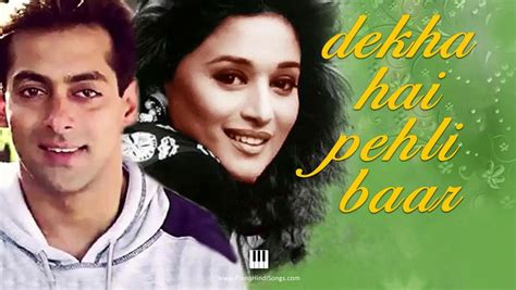 Dekha Hai Pehli Baar | Saajan | Piano | Notes - Piano Hindi Songs