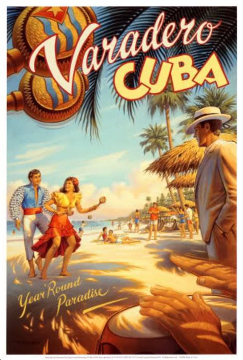 Vintage travel poster. | Cuba art, Vintage cuba, Retro travel poster