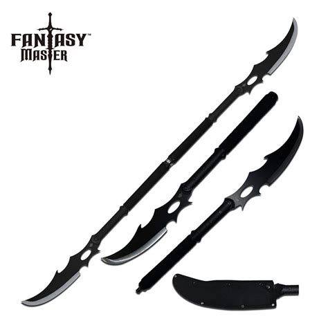 Combat Naginata Double Bladed Fighting Stick Sword