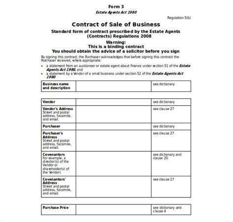 Business Sale Agreement - 7+ Examples, Format, Pdf