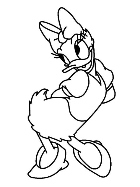 Daisy Duck from Disney coloring page - Download, Print or Color Online for Free