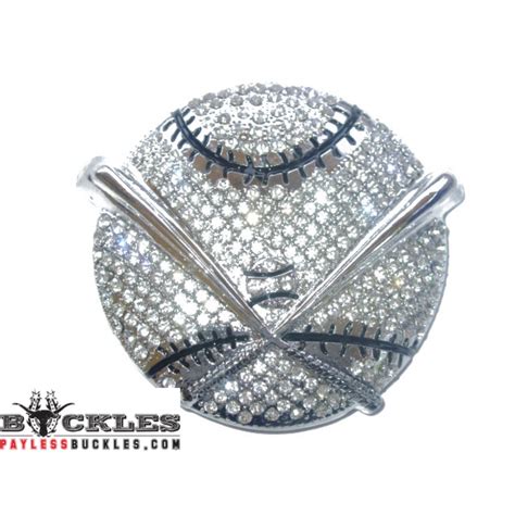 Rhinestone Baseball Belt Buckle , Best Fashion Accessories Online Shop- PaylessBuckles