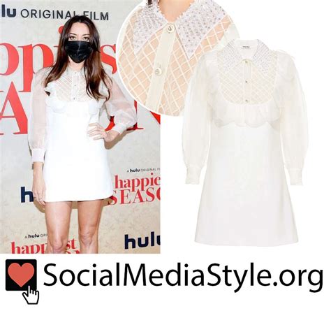 Aubrey Plaza's white dress from the Happiest Season premiere