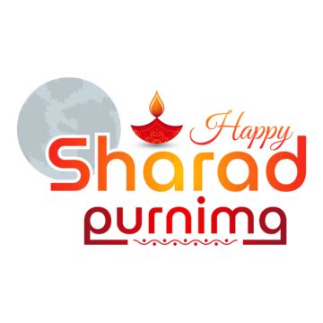 Happy Sharad Purnima Greeting Text Moon And Diya Illustration, Sharad ...