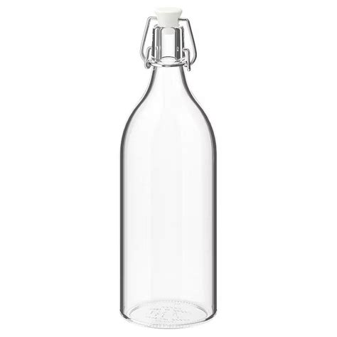 IKEA Korken Glass Bottles with Stopper 1L, Furniture & Home Living, Kitchenware & Tableware ...