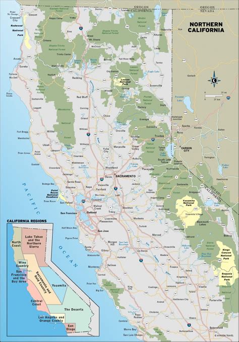 Detailed Map Of California West Coast - Printable Maps