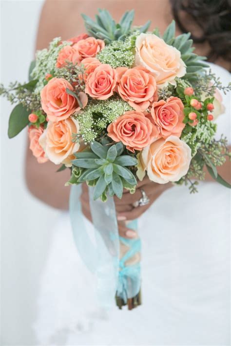 Wedding Color Combination Ideas 26 | Coral wedding colors, Mint wedding colour, Wedding bouquets