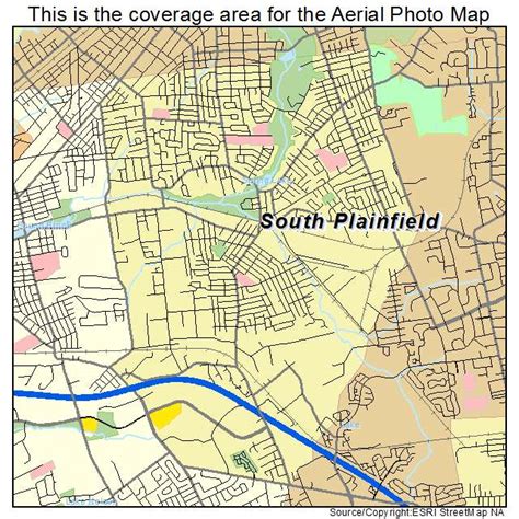 Aerial Photography Map of South Plainfield, NJ New Jersey