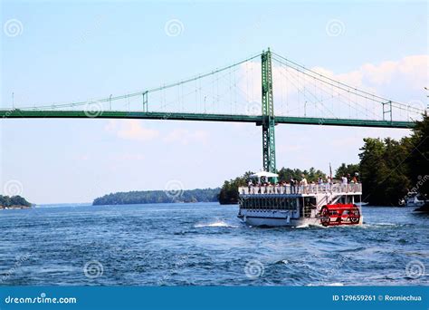 Thousand Islands International Bridge Over Saint Lawrence River Stock Image - Image of ...