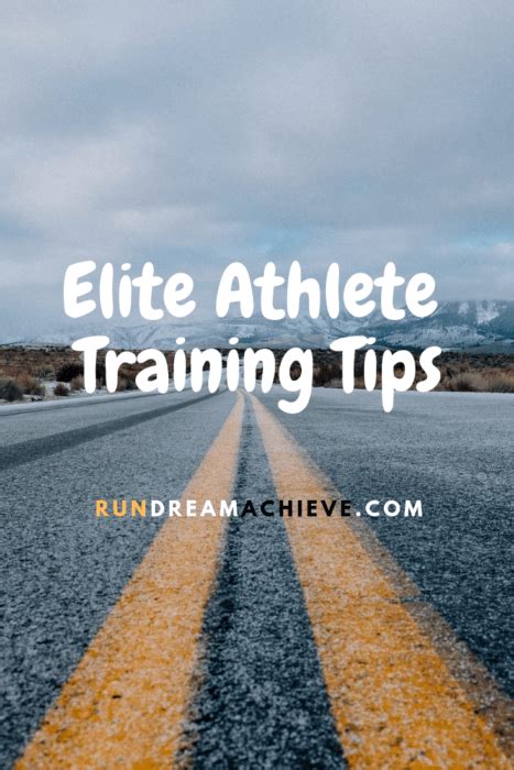 Elite Athlete Training - RunDreamAchieve