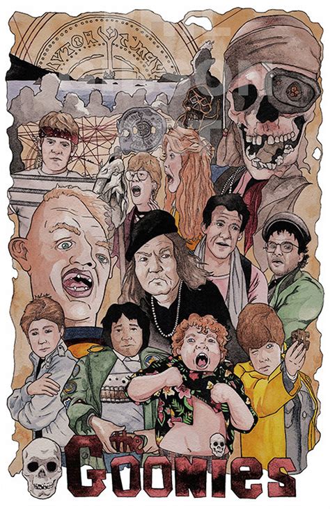 Original the Goonies Art Poster Print by Phil Gibson Chunk - Etsy