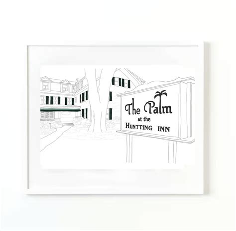 The Palm at the Huntting Inn East Hampton Print - Etsy