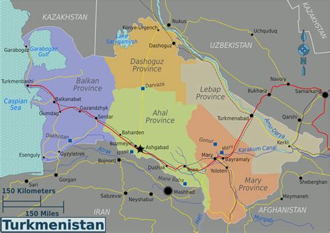 Turkmenistan Map