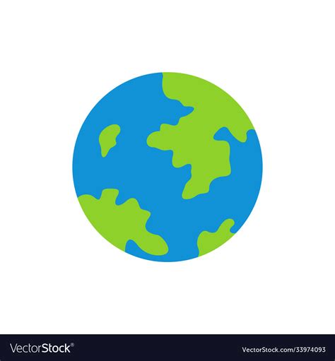 Earth nature round icon design world globe symbol Vector Image