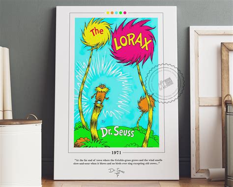 The Lorax Book Cover Poster Dr. Seuss the Lorax Poster the - Etsy Ireland