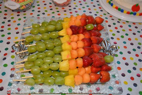 Very Hungry Caterpillar Rainbow Fruit Kabobs | Rainbow fruit kabobs, Fruit kabobs, Rainbow fruit