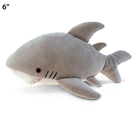 Puzzled Gray Shark Plush Animal Stuffed Toy Super Soft Cuddly Critter Children's Bedtime Buddy ...