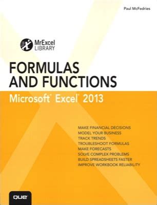 Excel 2013 Formulas and Functions