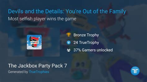 Devils and the Details: You're Out of the Family trophy in The Jackbox ...