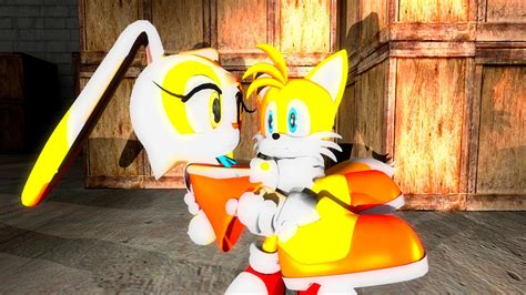 Cream in Tails's arms. by donutmario on DeviantArt