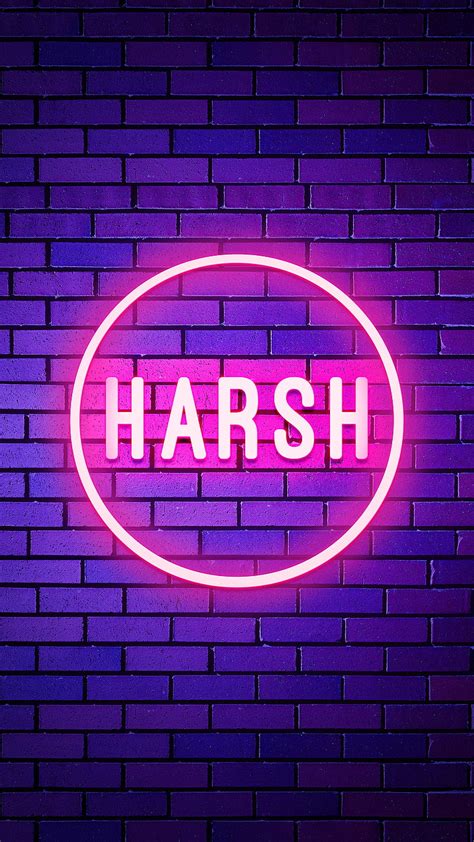 20x15px, free download | Harsh, Name, Neon light, Neon name, name design, person name, your ...