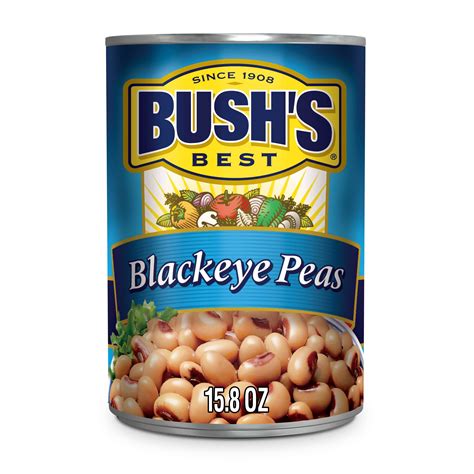 Bush's Blackeye Peas, Canned Black Eyed Peas, 15.8 oz - Walmart.com